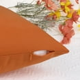 thumbnail image 4 of Unique Bargains 1 Pair Solid Color Pillowcases with Hidden Zipper for Bed Sofa and Couch Orange 12" x 20", 4 of 6