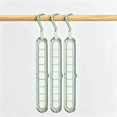 thumbnail image 6 of Bxaolu Space Saving Hangers 9-Hole Heavy Duty for Closet Organizers and Storage 3Pack, 360° Swivel Hook, Cascading Design for Wardrobe, Apartment, RV Storage, Home Essentials, 6 of 7