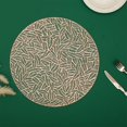 thumbnail image 5 of FYTPOV Simplicity Placemats, Leaves Pattern Round Placemats for Kitchen and Dining, Valentines Day Decorations, Christmas Placemats for Party Home Decor, Table Decor, 5 of 6