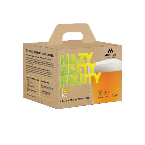 Muntons Beer Making Kit Hazy IPA Flagship Range Home Brew Kit Includes Beer Making