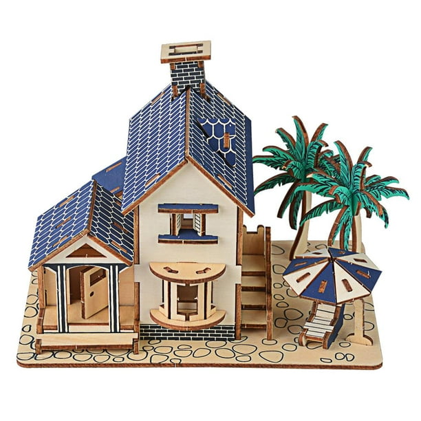 Greensen Puzzle 3D, jouet de puzzle, modèle de maison de construction de  maison de puzzle en bois 3D Puzzle jouet pour enfant jouets éducatifs pour  enfants 