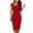 Red, variant on Bigersell Cocktail & Party Dresses Women Solid Diagonal-Collar Ruffle Short Sleeve Cocktail Party Ruched Dresses Prom Dresses Women's Plus Cocktail Dresses, Style 32992, Black S