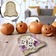 thumbnail image 1 of maskred 1/2/3/5 Brown Add Festivity To Halloween Party With Pumpkin Wood Pan Plates With Moderate Sizes To Save Ghosts disk 1 Pc, 1 of 6