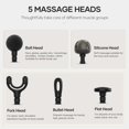 thumbnail image 4 of Mini Massage Gun with Brushless Motor Portable Handheld Deep Tissue Massager, Light & Palm-Size & Quiet, Black, 4 of 10