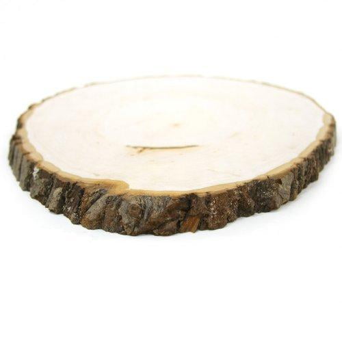 Koyal Wholesale Reversible Wood Slab Tree Slice With Bark Floral Centerpiece 9 To 11 Inch Walmart Com Walmart Com