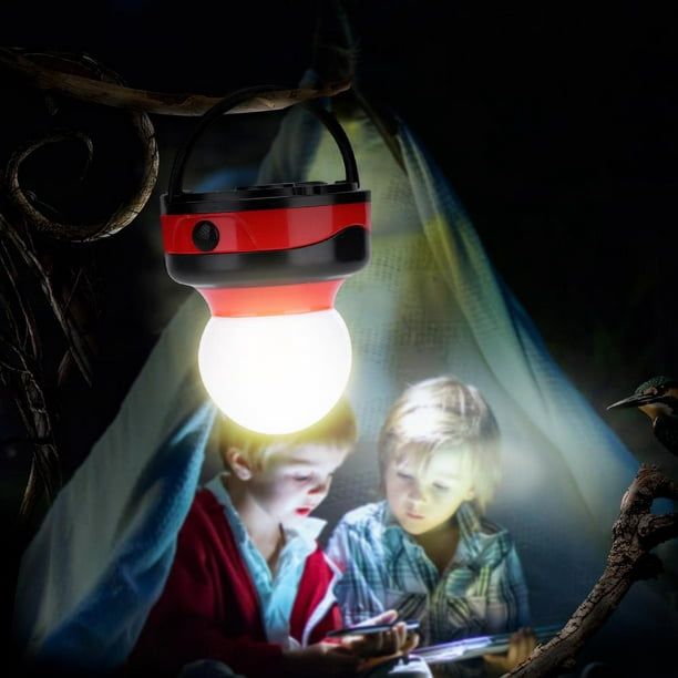 Domqga Mini Lampe de Camping, Camping Extérieur Portable en Plastique Mini Rond Lampe de Poche Tente Lanterne, Lumière de Camping