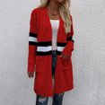 thumbnail image 5 of Vedolay Women's Cardigan Sweaters Button Down Long Sleeve Soft Knit Cardigan Coats 2023 Red,L, 5 of 5
