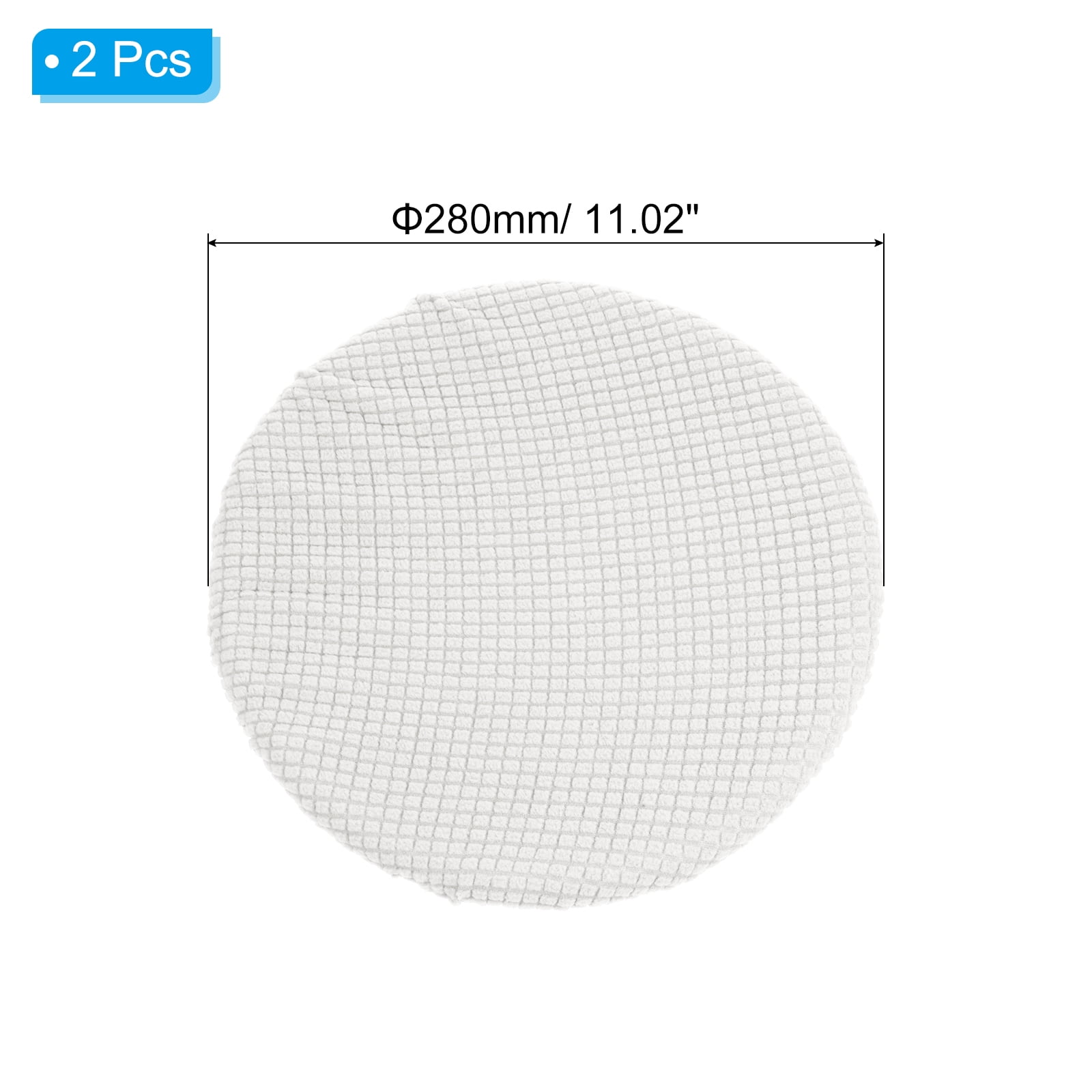 Unique Bargains Round Bar Stool Covers Washable Elastic Kitchen Living Room Cushion Cover Cream