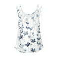 thumbnail image 4 of Spring Tops for Women Tunic Tops for Women Plus 2X Women Casual Round Neck Short Puff Sleeve Solid Color Pullover Blouse T-Shirt Tops Loose Fit, 4 of 4