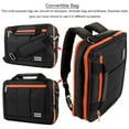 thumbnail image 2 of 3 In 1 Convertible Laptop and Tablet Briefcase Messenger Shoulder Bag Backpack 11.6 Inch Chromebook Bag for Men Women Work Business Travel School, 2 of 5