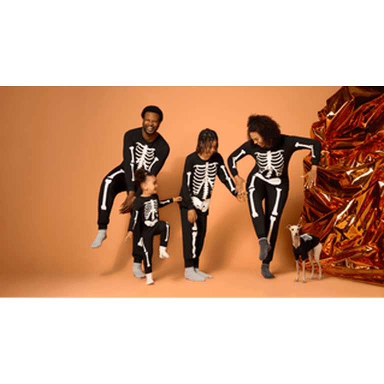 Glow in the dark skeleton pajamas for adults hotsell