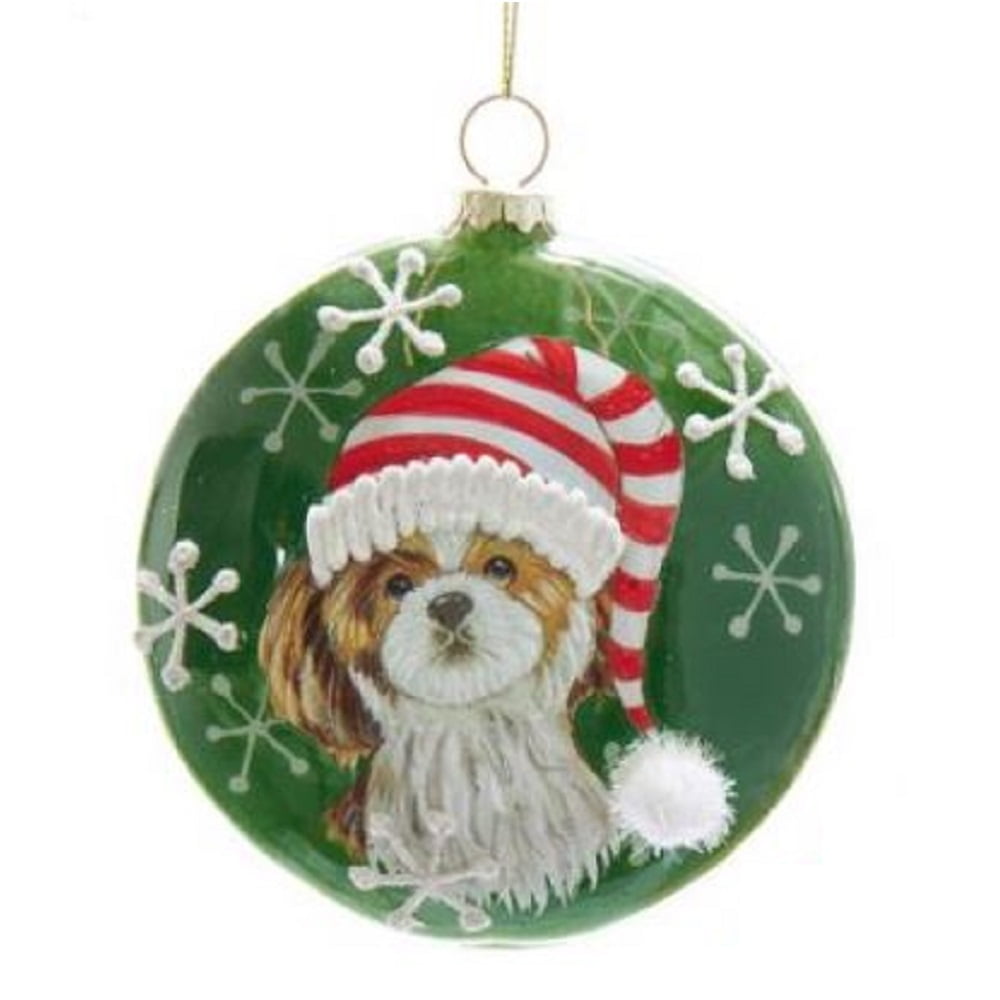 Shih Tzu Shatter Proof Ball Ornament Dog Holiday Gift Christmas Tree Decoration 