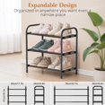 thumbnail image 3 of Zapatero expandible y ajustable de 3 niveles INSMART, 3 of 7