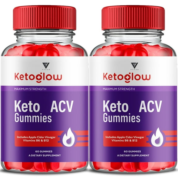 (2 Pack) Keto Glow Gummies Keto Glo Advanced Formula Supplement (120 Gummies)