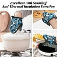 thumbnail image 7 of Disketp Sea Turtle Life Non-Slip Mini Oven Mitt Set, Short Oven Mitts for Baking Grilling Barbecue Microwave, 5.9"x5.9"in, 7 of 7