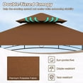 thumbnail image 3 of Auranook 8' x 5' Grill Gazebo, Outdoor Double-Tiered Grill Canopy w/ 2 Shelves, 7 Hooks, Metal Frame, Soft Top, Barbecue Picnic Patio Canopy Tent, 3 of 9