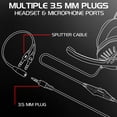 thumbnail image 4 of ENHANCE GX-H5 Gaming Headset with Rotating Microphone - Soft Adjustable Headband , Braided Cable, 4 of 9