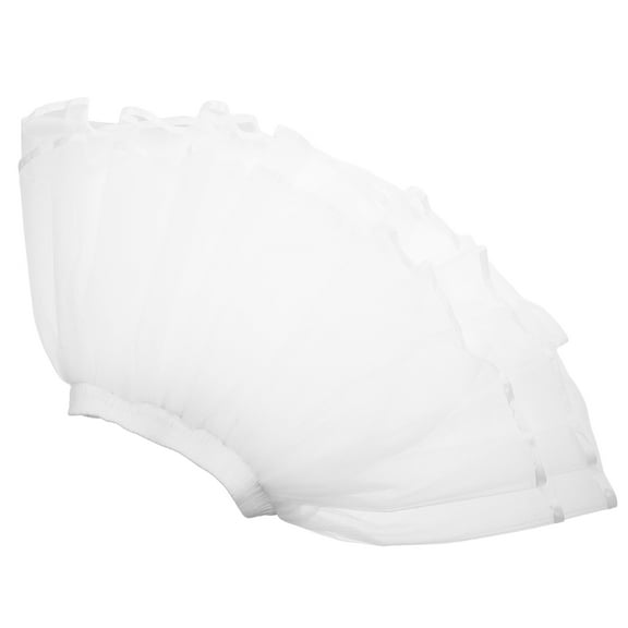OFFIGAM Elegant Design Tulle Skirt Accessory Short Underskirt White 1Pack Enhances Aesthetic Appeal for Parties