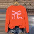 thumbnail image 5 of WEAIXIMIUNG Sweat-Shirt pour Filles Taille 8-9 Col Rond Sweat-Shirt Motif Nœud Mignon Pull à Manches Longues Pull Nœud Haut L, 5 of 5