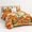 Orange Pumpkin-King, variant on Quilts Queen Size Fall Olive Green Bedspreads Bedding Set