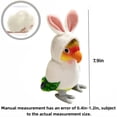 thumbnail image 3 of Creative Parrot Stuffed Animal Doll -7.9 '' Fun Parrot Cross Dressing Rabbit Plush Toy Gift for Birthdays, Home Decor, 3 of 6