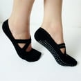 thumbnail image 5 of 2 Pack Compression Socks Women Happy Feet Fitness Miss Black, 5 of 8