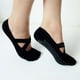 thumbnail image 4 of Calcetines de yoga antideslizantes para mujer, para pilates, danza, ballet y pilates (negros), 4 of 5
