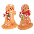 thumbnail image 4 of MOVTOTOP Gingerbread Man Ornament Resin Small Signs Multi 7.0x5.0x3.5in 2Pcs, 4 of 8