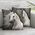thumbnail image 3 of Chilfamy Aesthetic Long-haired Lady Pillow Covers for Couch Sofa Indoor Outdoor, Decorative Pillow Case 1PC 18x18in, 3 of 5