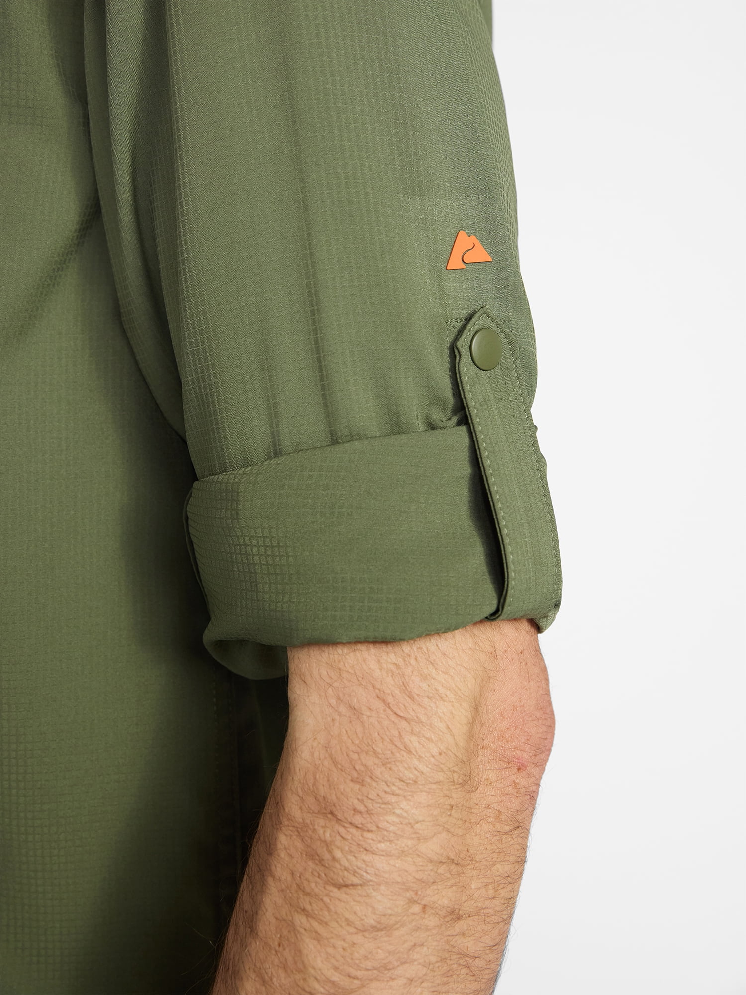 Ozark Trail Men's and Big Men's Upstream Shirt with Long Sleeves, Sizes S-3XL