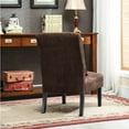 thumbnail image 4 of Roundhill Furniture Pisano Slipper Chair, Brown, 4 of 8