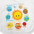 thumbnail image 4 of Inktastic Cute Planets, Solar System, Space, Cosmos, Galaxy Boys or Girls Baby Bib, 4 of 4