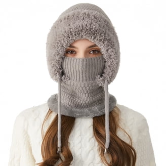 One Piece Winter Face Mask Thermal Hat with Ear and Neck 