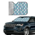 thumbnail image 3 of Kdxio Rabbit And Rainbow Print Front Windshield Sun Shade,Folding Auto Sunshade for Car Truck SUV-, 3 of 7