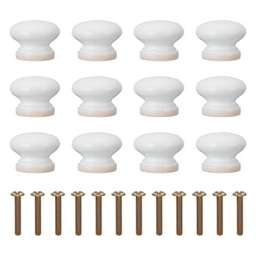 Handle Furniture Knob 12 Pcs Screw Wood Kitchen Cabinets Door Knobs for Cupboards Drawer Pull Handles Chest