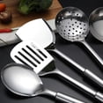 thumbnail image 5 of NOVELAR Multi-Purpose Kitchen Utensil Set, 5 Stainless Steel Tools for Stirring and Flipping, Ideal for Home Cooks and Chefs, 5 of 7