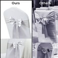 thumbnail image 4 of Lazos de satén para sillas - 20 piezas para decoración de bodas, banquetes, fiestas y eventos, 4 of 5
