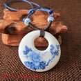 thumbnail image 2 of K-KED Women's Ethnic Blue and White Porcelain Necklace Pendant Sweater Chain-04, 2 of 6