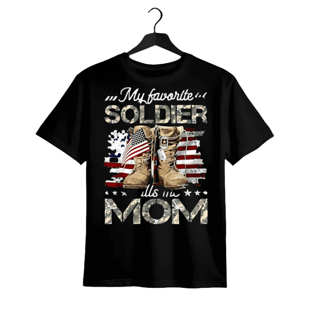 Summer T-shirt Soldier Mom Army Mom Army Graduation Mom