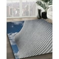 thumbnail image 2 of Ahgly Company Indoor Rectangle Patterned Dark Blue Grey Blue Novelty Area Rugs, 2' x 3', 2 of 6