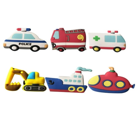 

6pcs Creative Car Refrigerator Magnetic Stickers Vehicle Whiteboard Blackboard Magnetic Snaps Office Teaching Early Education Sti