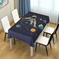 thumbnail image 4 of Yayeee Tablecloths 60" x 60" Rectangle Wrinkle Resistant Party Table Cover, Astronaut Space, 4 of 8