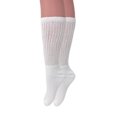 thumbnail image 3 of Long Cotton Cushion Casual Crew Socks White 6 Pairs Size 9-11, 3 of 4