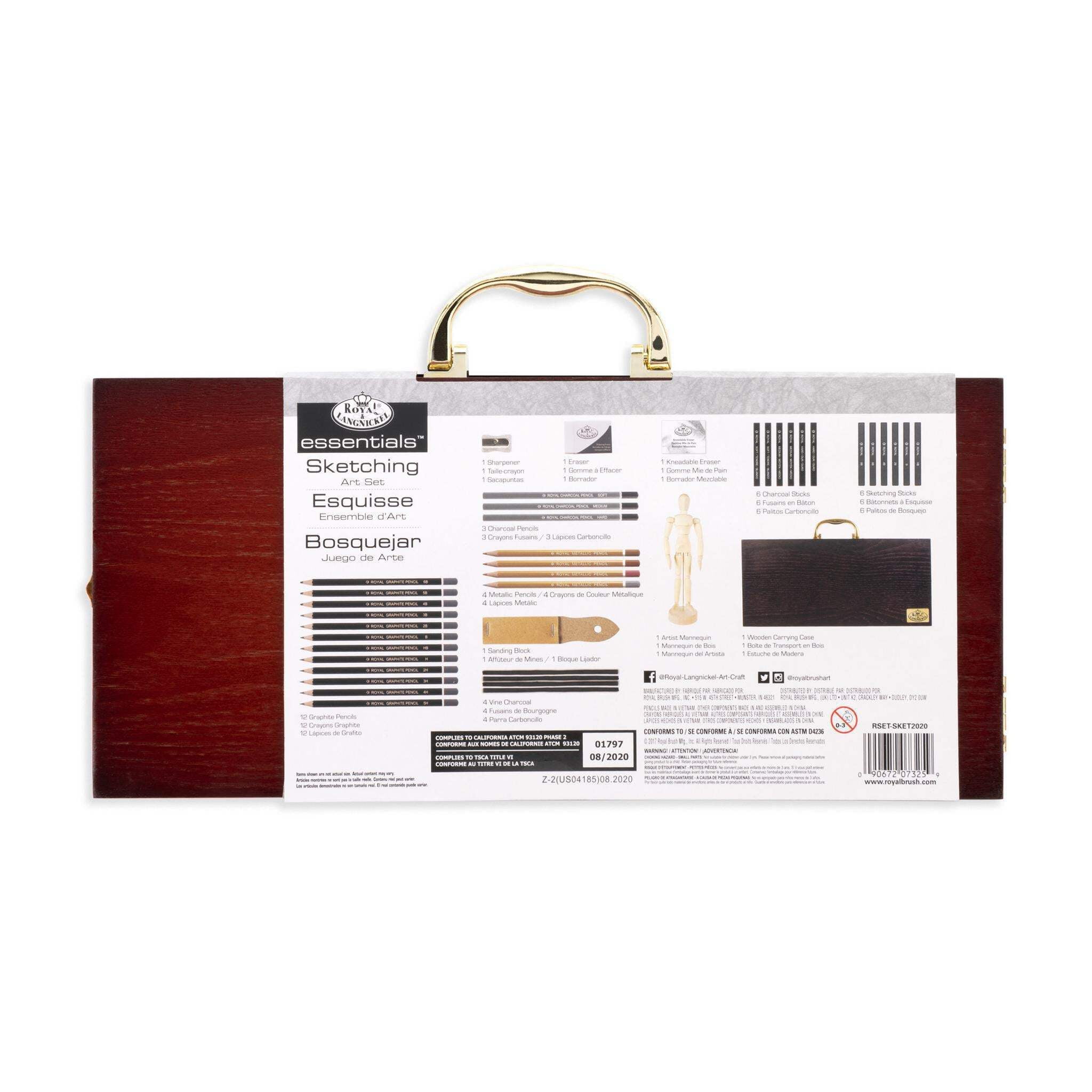 Royal & Langnickel Essentials™ 41pc Sketching Travel Art Set