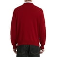 thumbnail image 6 of Kallspin Men's Argyle Crewneck Knit Sweater Wool Blend Long Sleeve Pullover Sweaters(Burgundy Red,3X-Large,Tall), 6 of 7
