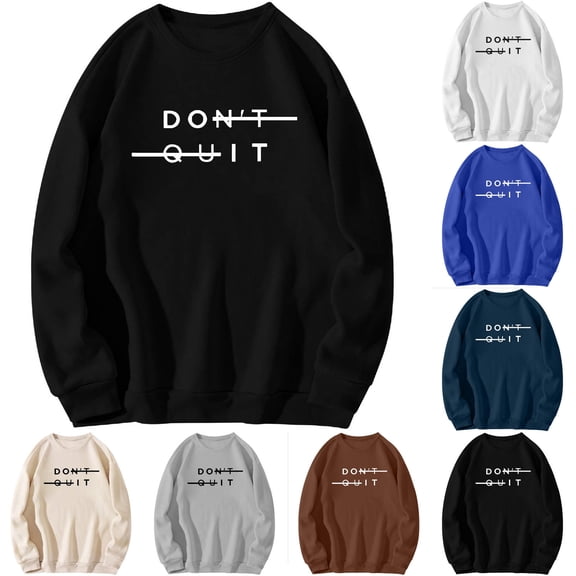 Fewfanhot Mens Sweatshirt Crewneck Graphic Sweatshirts Long Sleeve Oversized Loose Fit Shirts Drop Shoulder Pullover Casual Tops