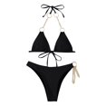 thumbnail image 4 of Moda mujer sexy cadena de metal impreso traje de baño vendaje bikini split traje de baño Fridja nalpqowj52034, 4 of 5