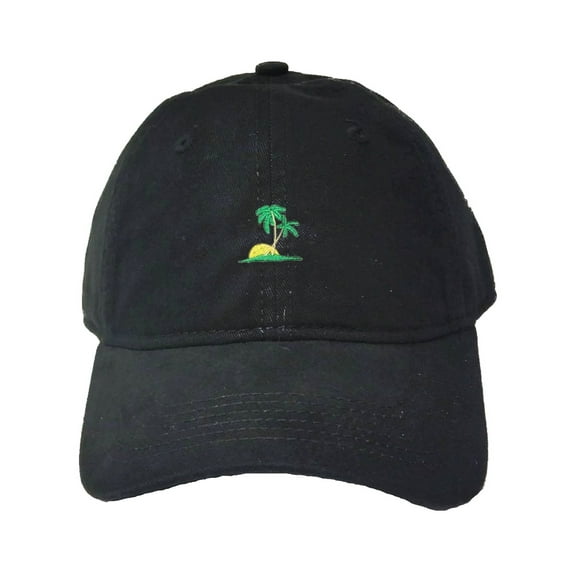 Go All Out Adult Palm Tree Embroidered Deluxe Dad Hat