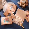 thumbnail image 4 of 18 tarjetas de felicitación navideñas vintage con sobres creativos JM, 4 of 5
