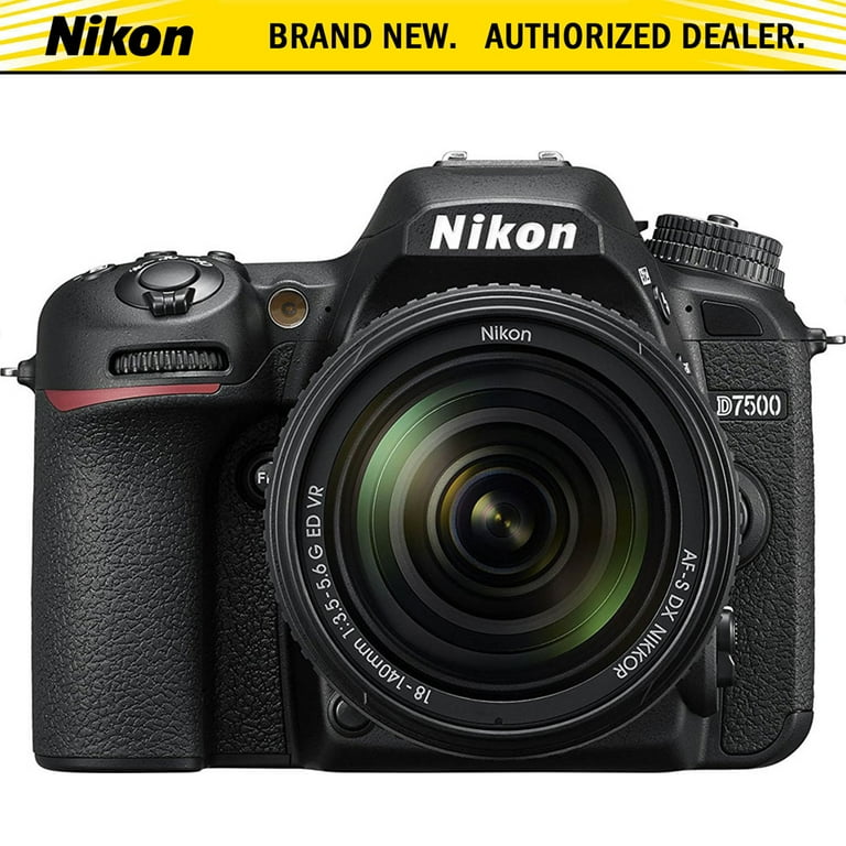 Nikon D7500 20.9MP DX-Format Digital SLR Camera + AF-S 18-140mm f